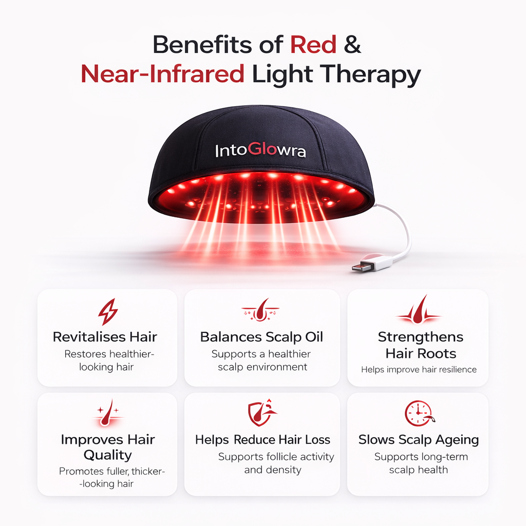 IntoGlowra - Red Light Therapy Hair Growth Hat 50% OFF